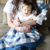 Nana Huchy | Gingham Baby Blanket - Blue