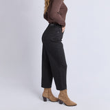Foxwood | Ambrose Barrel Jean - Black