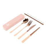 The Somewhere Co | Cutlery Kit - Rose Gold/Blush