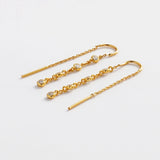 Zafino | Adele Thread Earring - Gold