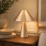 Athol Ceramic Lamp - Grey/Ivory