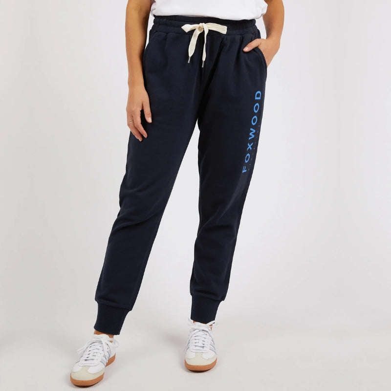 Foxwood | Medalion Track Pant - Navy