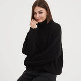 Tirelli | Chunky Cable Oversized Knit - Black