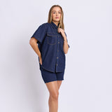 Foxwood | Daisy Short Sleeve Shirt - Indigo Blue