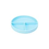Annabel Trends | Silicone Suction Divided Plate - Iced Blue
