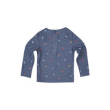 Toshi | Swim Kids Rashie Long Sleeve Half Zip Classic - Big Blue