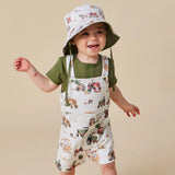 Diggers & Tractors Snuggle Overall Shorts