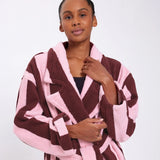 Hommey | Terry Robe - Rocky Road Stripes