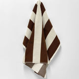 Aura | Ava Stripe Tea Towel - Chocolate