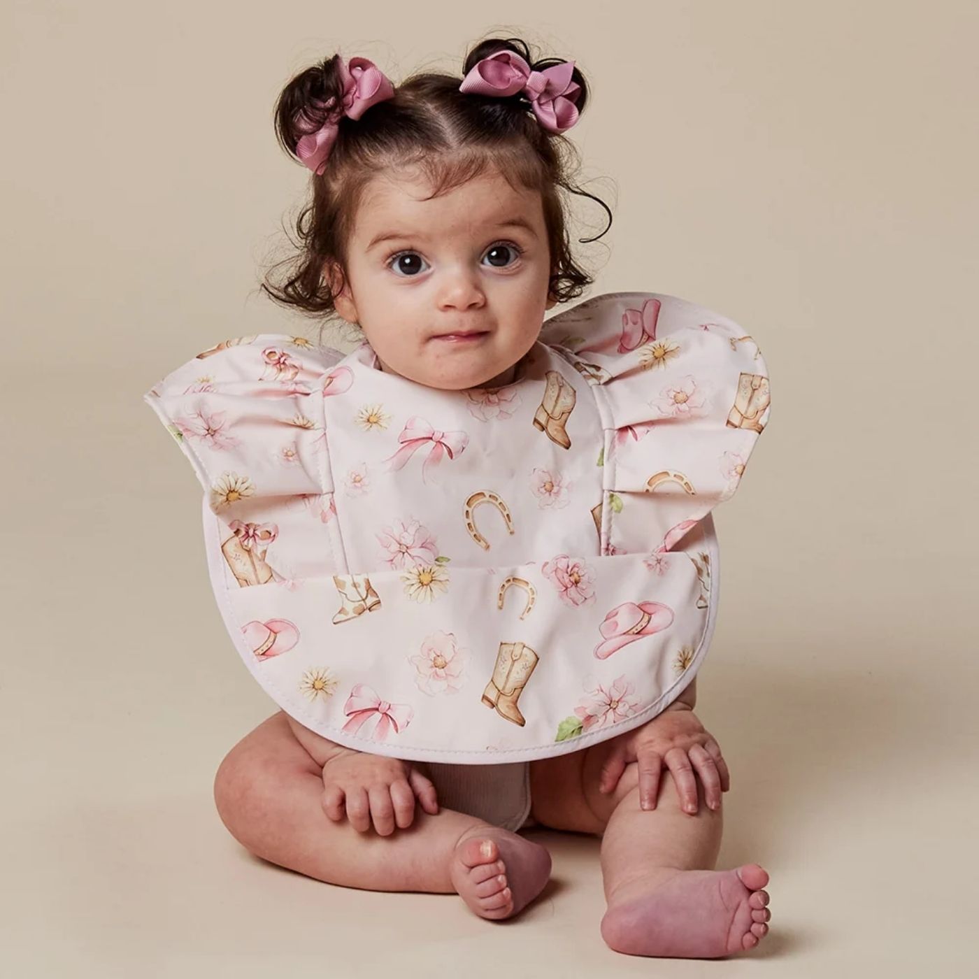 Snuggle Bib - Boots & Bows