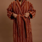 Hommey | Velour Robe - Terracotta