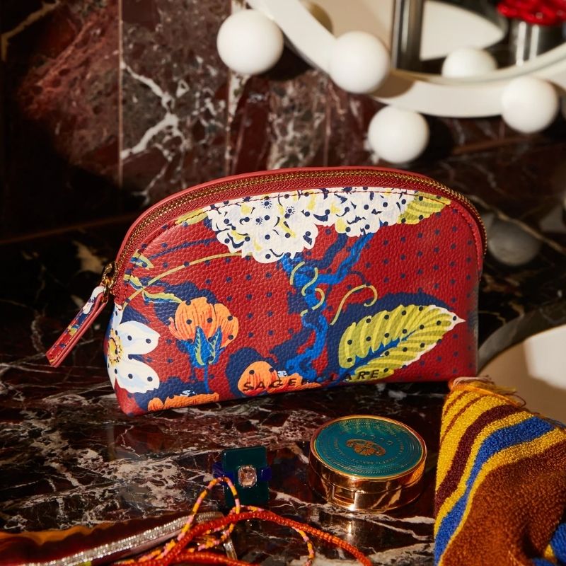 Sage x Clare | Heidi Cosmetic Pouch - Burnt Sienna