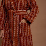 Hommey | Velour Robe - Terracotta