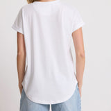 Stella + Gemma | Soho Cuff Crew - White