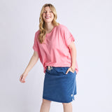 Elm | Rickety Skirt - Blue Denim Look