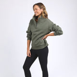 Foxwood | College Zip Crew - Khaki