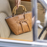 Black Caviar Designs | Clementine 2pc Handbag Tote - Tan