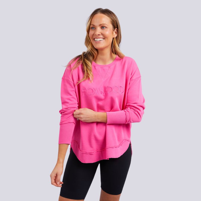 Foxwood | Simplified Crew - Bright Pink