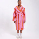 Hommey | Terry Robe - Sherbert Stripes