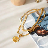 Greenwood Designs | Elle Fob Chain Necklace - Gold