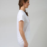 Stella + Gemma | Classic Tee - White Strawberry Scoop