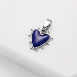 Zafino | Heart Charm - Silver/Blue