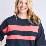 Elm | Nico Sweat - Navy & Sugar Coral