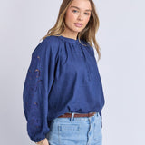 Foxwood | Carlson Top - Midnight Blue