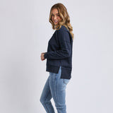 Foxwood | Jayne Throw On Fleece - Dark Sapphire