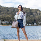 Black Caviar Designs | Cielo 3pc Handbag Tote - Mocha