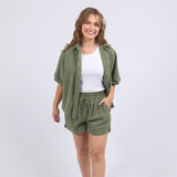 Elm | Bliss Washed Short - Clover