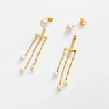 Zafino | Elise Pearl Earring - Gold