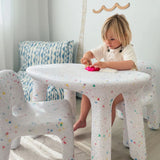 Jellybean Interiors | Confetti Kids Chair Fairy Bread - White
