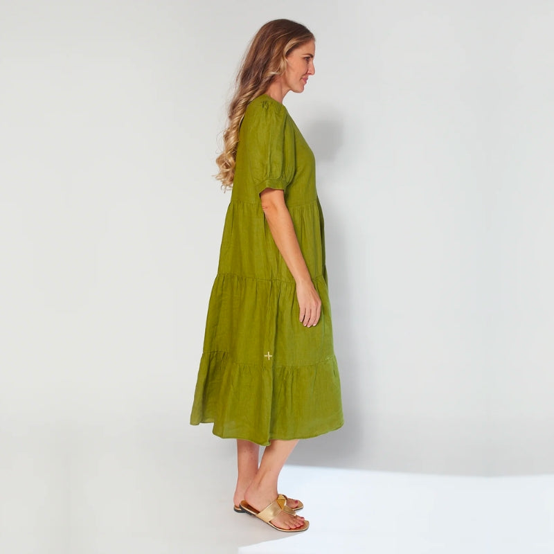 Stella + Gemma | Corsica Linen Dress - Fig
