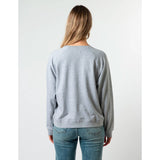 Stella + Gemma | Sweater with painted black logo - Grey