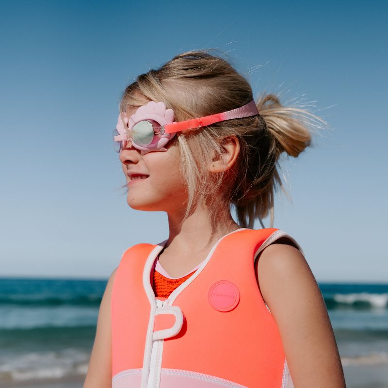 Sunnylife | Mini Swim Goggles - Melody the Mermaid Neon Strawberry