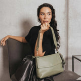 Black Caviar Designs | Nevada Studded Crossbody Bag - Pistachio