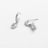 Zafino | Eden Crystal Hoop - Silver