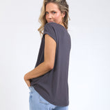 Foxwood | Manly Tee - Coal