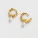 Zafino | Emery Earring - Pearl/Gold