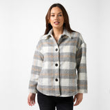 Stella + Gemma | Paige Shacket - Charcoal Check