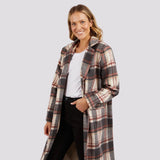 Foxwood | Westward Coat - Rust/Tan Check