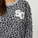 Stella + Gemma | Essential Sweatshirt - Grey Leopard