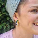 Middle Child | Opera Studs - Peacock