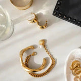 Greenwood Designs | Ophelia Bracelet - Gold & Pearl