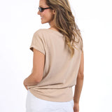 Foxwood | Manly Vee Tee - Oatmeal
