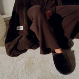 Hommey | Sheepskin Slippers - Chocolate
