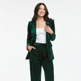 Italian Star | Jets Velvet Jacket - Bottle Green