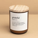 The Commonfolk | Dictionary Candle - Grateful