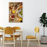 Mediterranean Lunch Canvas Print 70x100cm